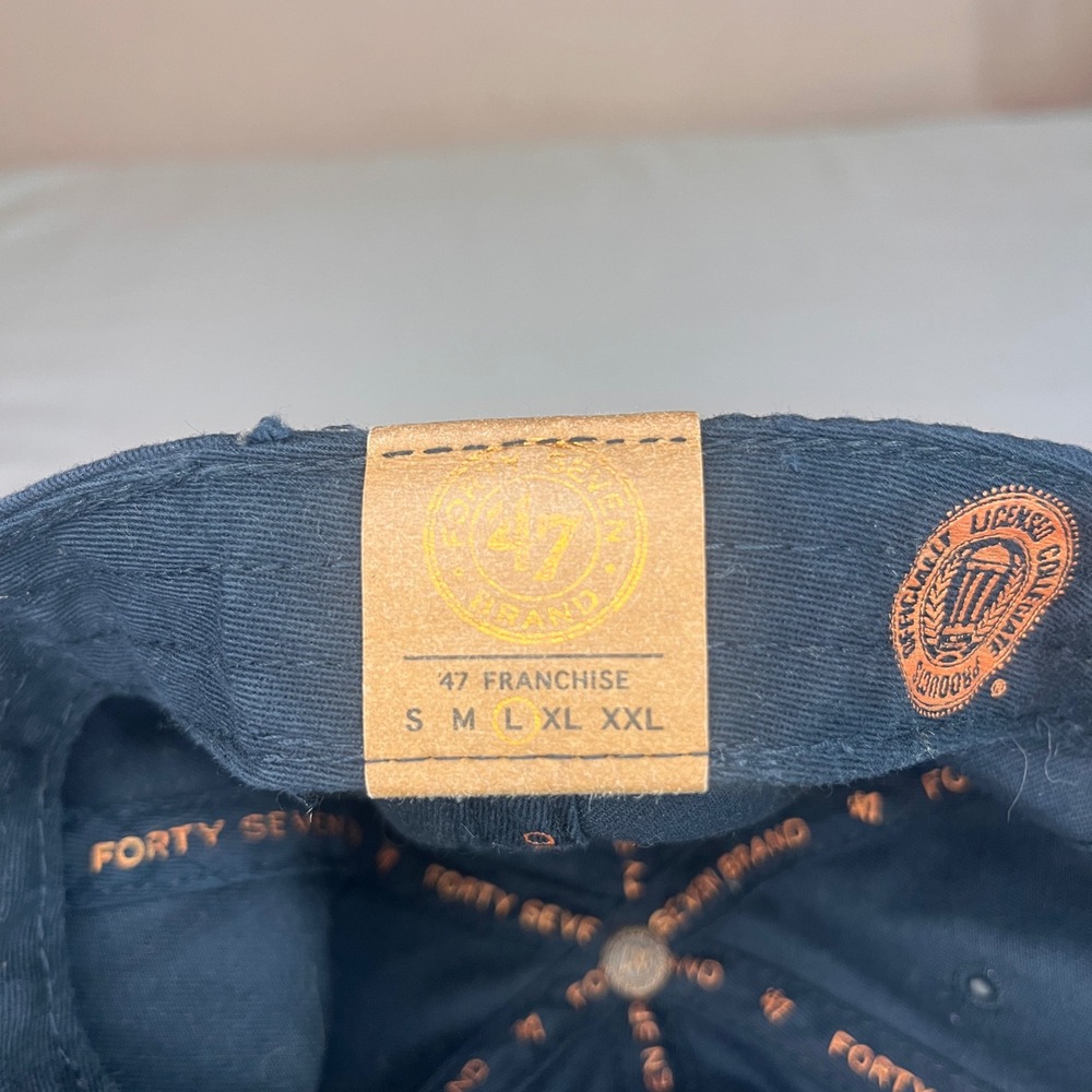 47 Brand Cal Golden Bears Hat Navy Blue Yellow Fitted Size Large UC Berkeley - Picture 6 of 9